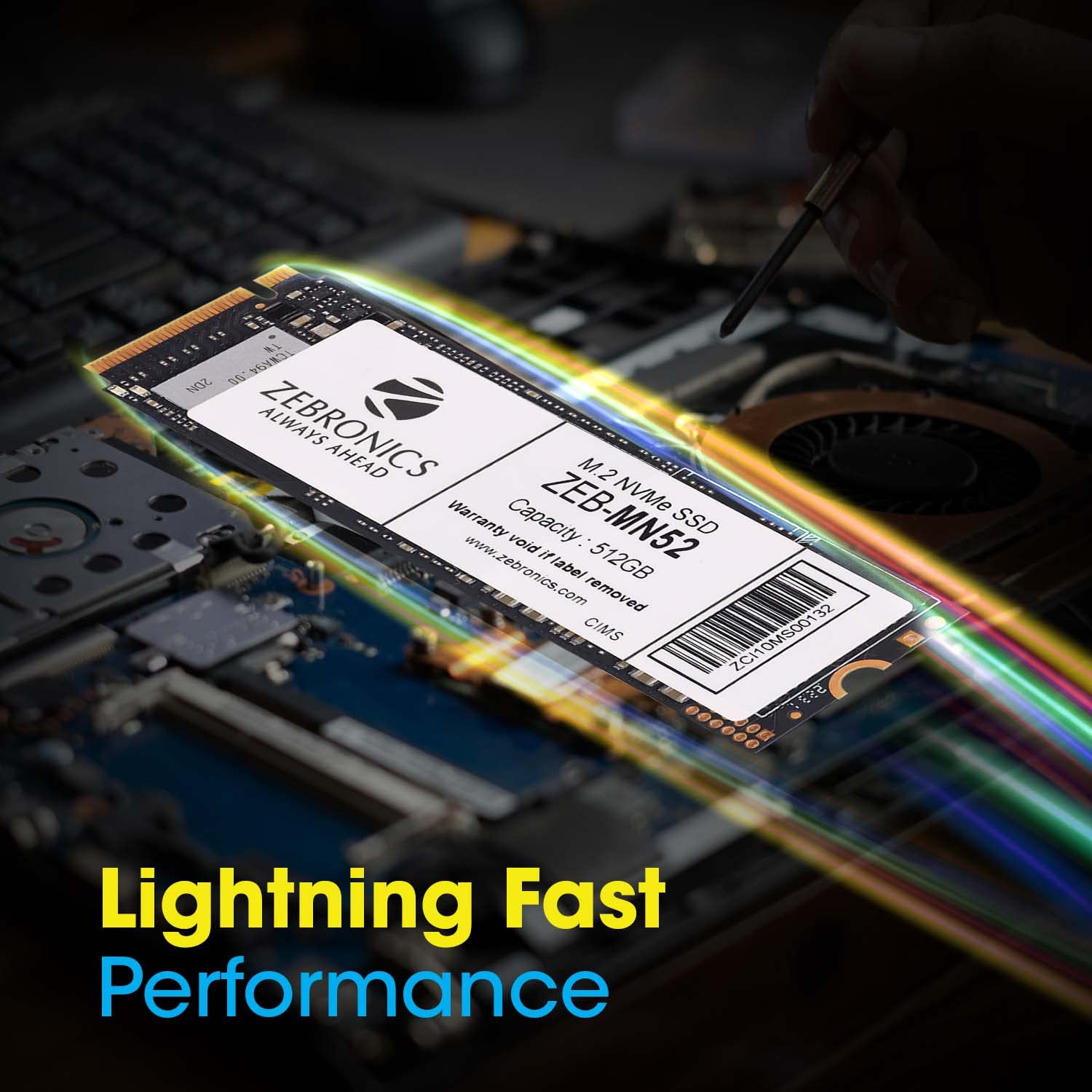 Zebronics 512GB M.2 NVMe SSD | PCIe Gen3 Internal Solid State