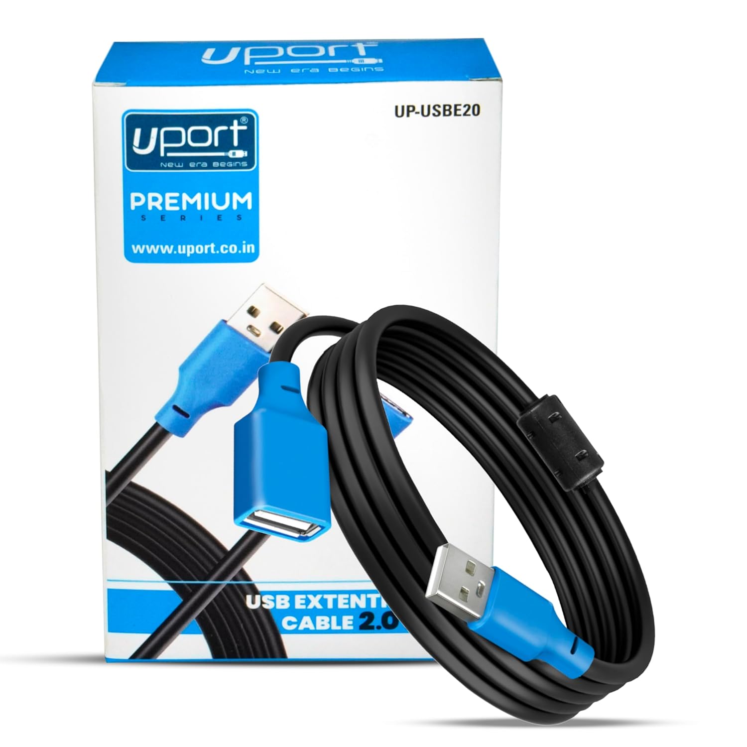 UPORT USB 2.0 Extension Cable 2M | USB Male to Female Extender Cable | High-Speed USB Extension