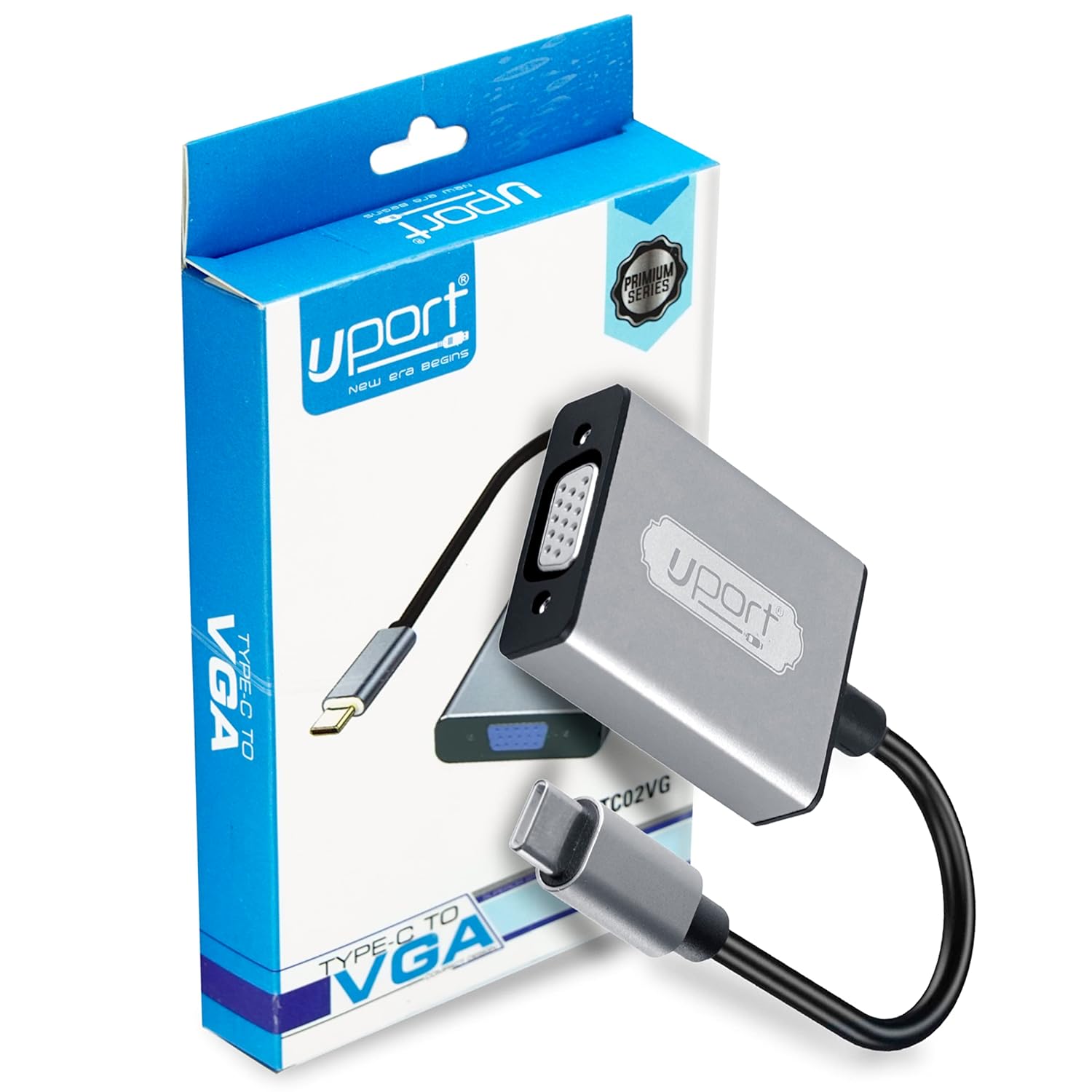 UPORT ORR-C-VGA USB Type-C to VGA Converter | USB-C to VGA Display Adapter | Monitor & Projector Adapter