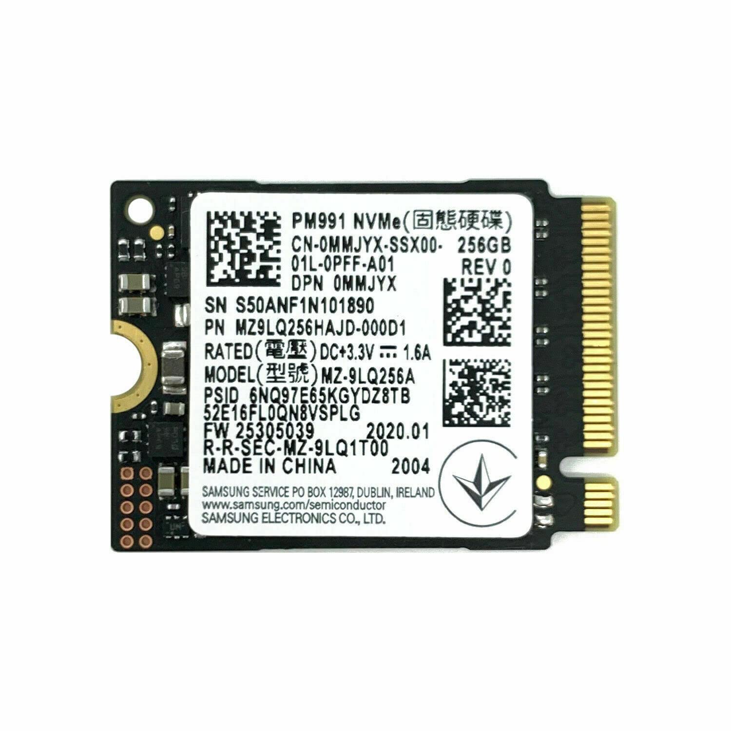 Samsung 256GB M.2 NVMe SSD Refurbished | PCIe Internal Solid State Drive | High-Speed Storage Upgrade
