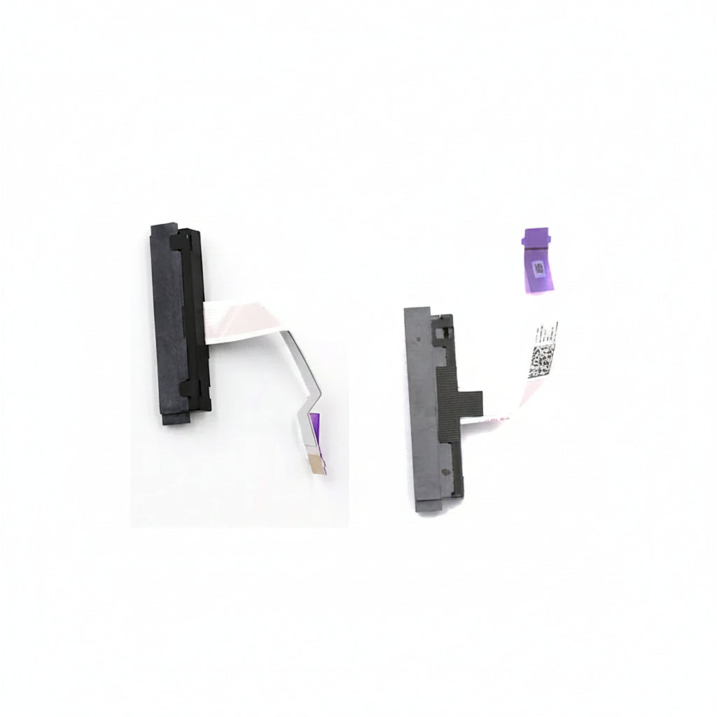 Electronic components on a white background