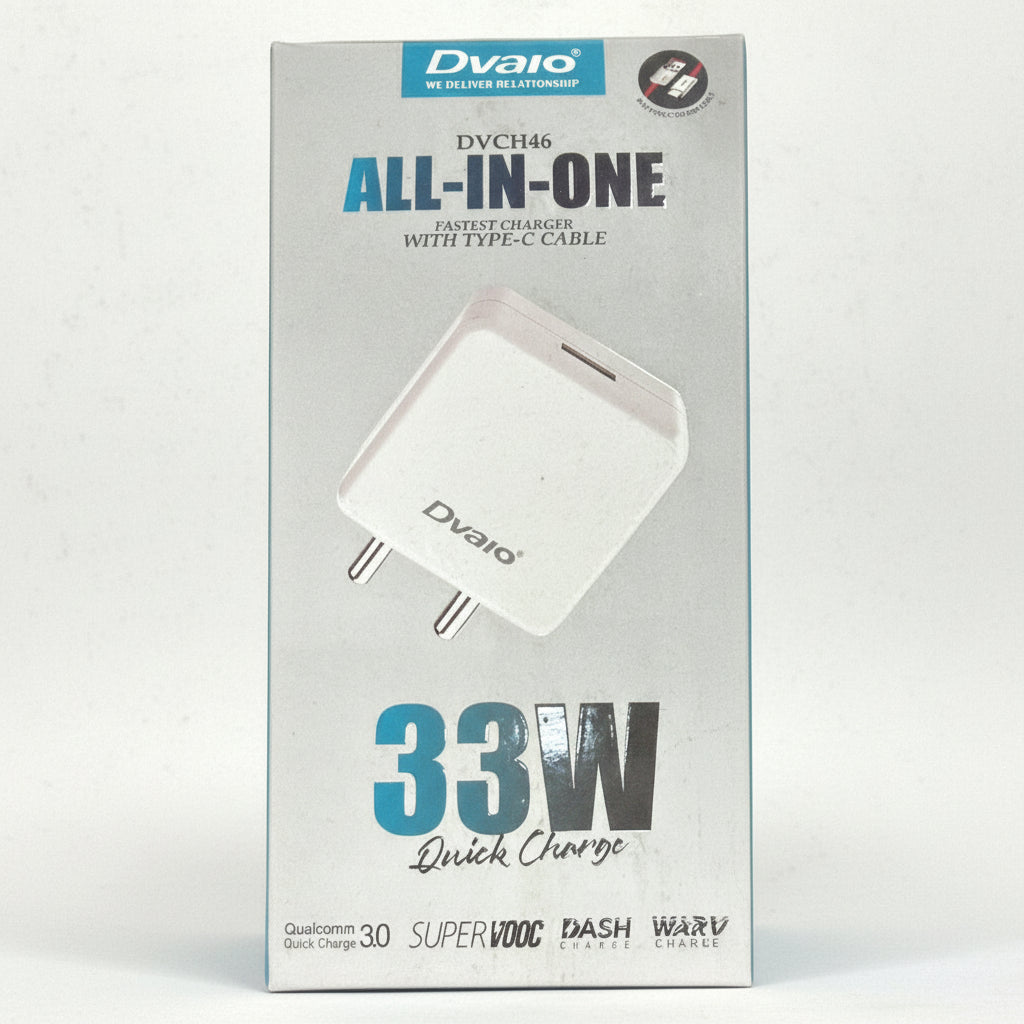 Dvaio | 33W Fast Charger | DVCH46 | Universal Smartphones