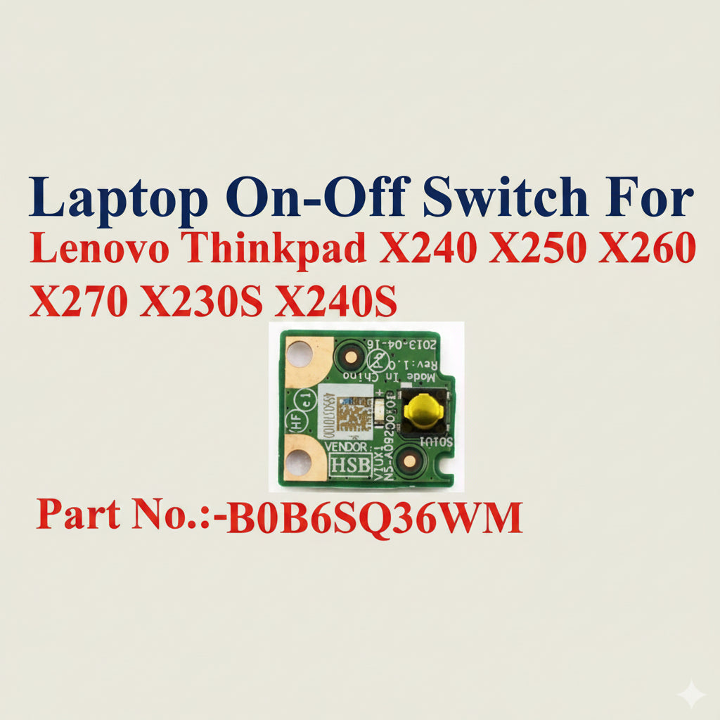 Lenovo | Power Button Switch | B0B6SQ36WM 04X0757 | ThinkPad X240 X250 X260 X270 X240S