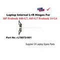HP | Laptop Hinges (L+R) | L78072-001 | ProBook 440-G7 445-G7 ProBook 14 G4