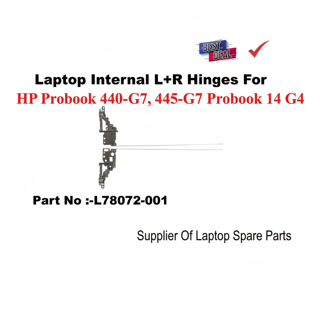 HP | Laptop Hinges (L+R) | L78072-001 | ProBook 440-G7 445-G7 ProBook 14 G4