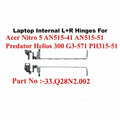 Acer | L+R Hinges | 33.Q28N2.002 | Nitro 5 AN515-41 AN515-51 Predator Helios 300 G3-571 PH315-51