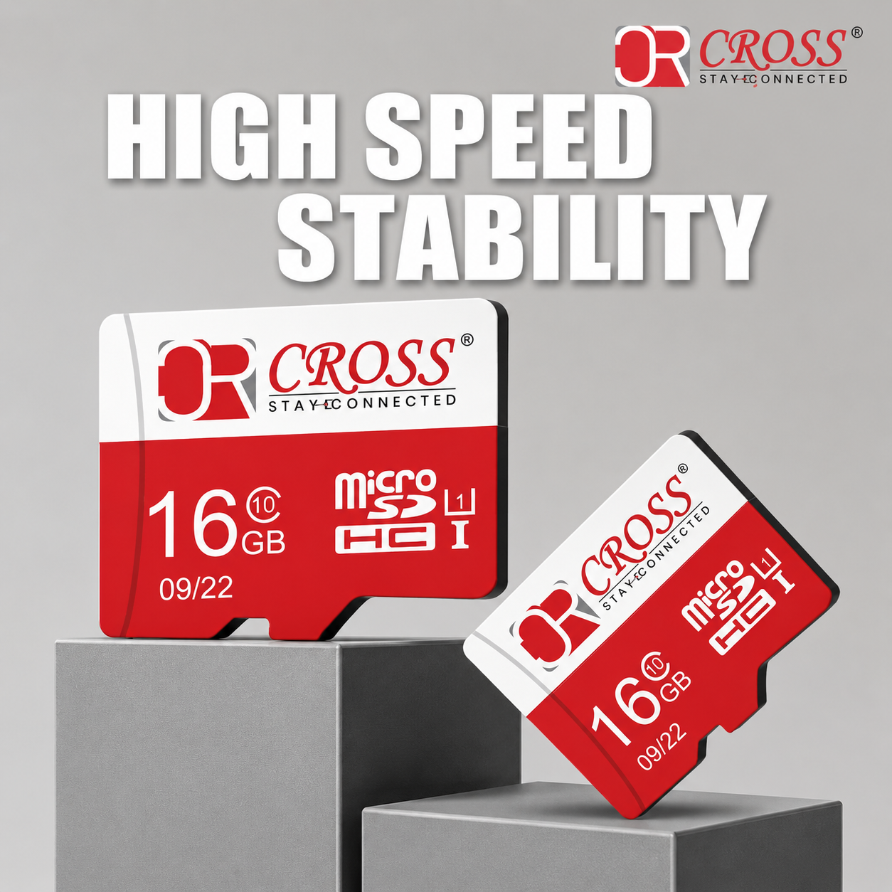 Cross 16GB MicroSD Memory Card | Mobile Storage Card | Secure Digital Flash Memory Card