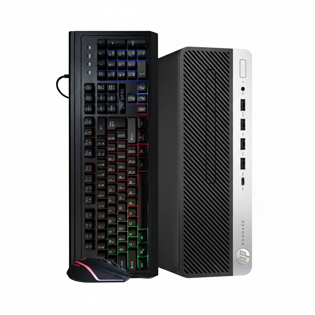 Refurbished HP ProDesk 600 G4 MFF 8th Gen Desktop | 8GB/16GB RAM | 256GB/512GB SSD | W11
