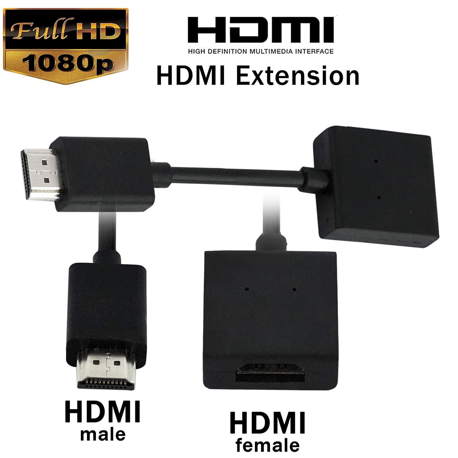 HDMI Extender Cable Male to Female | HDMI M-F Extension Cable | High-Speed HDMI Extension Lead