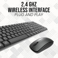 Coconut Desire Wireless Keyboard & Mouse Combo | 2.4GHz USB Keyboard and Mouse for PC & Laptop