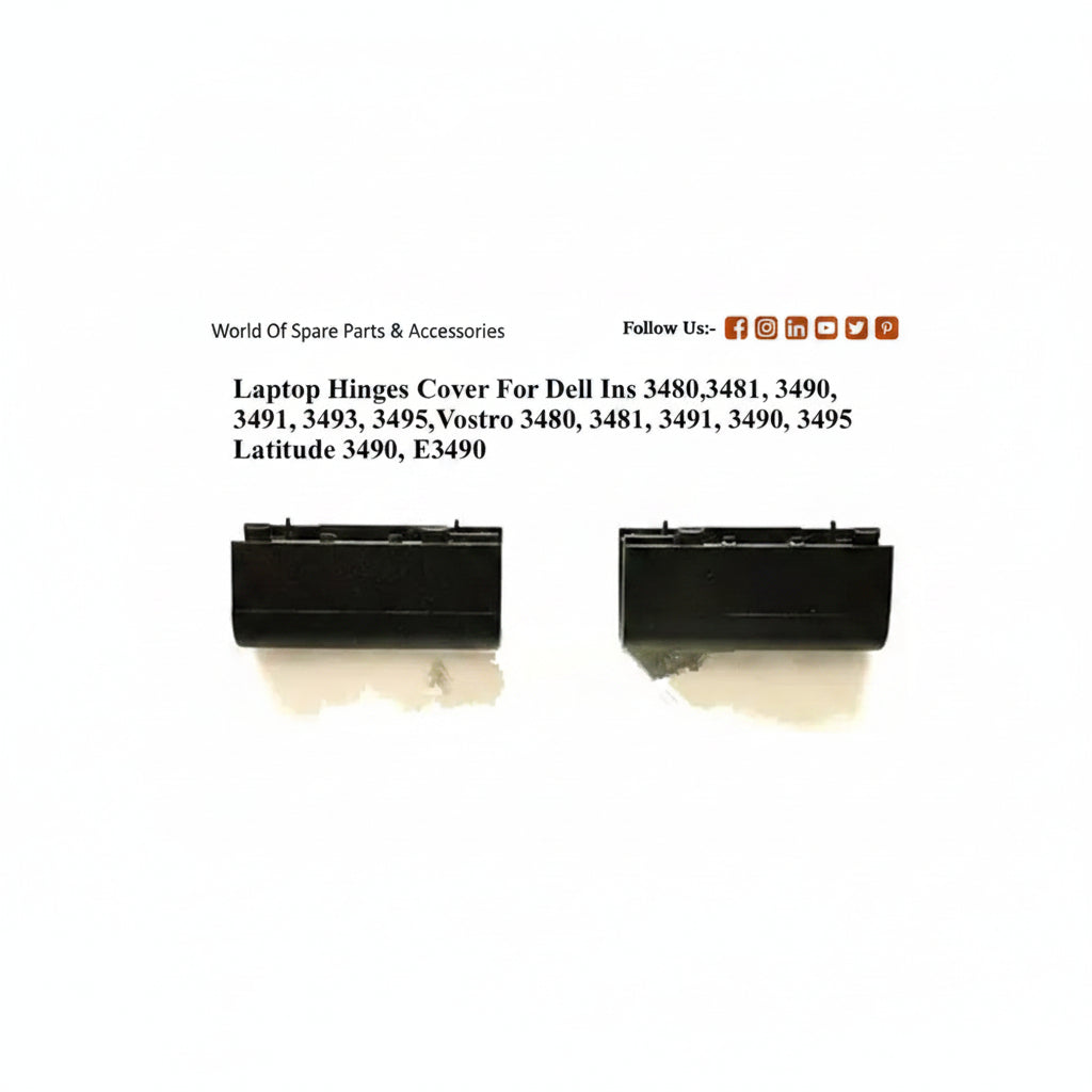 Dell | Laptop Hinge Cover Cap | 3480 3490 | Inspiron 3480 3481 3490 3491 3493 3495 Vostro 3480 3481 3490 3491 3495 Latitude 3490 E3490