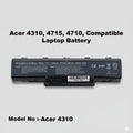 Acer | Laptop Battery | 4710 | 4310, 4715, 4710