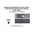 Acer | Internal Keyboard Non Backlight | Aspire 5 A515-56, A515-56G, A515-56T N18Q13, N19C1, N19H1 | Black