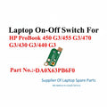 HP | Power Button Board | 827035-001 DA0X63PB6F0 | ProBook 430 G3 440 G3 450 G3 455 G3 470 G3
