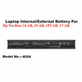HP | External Battery | KI04 | Pavilion 14-AB 15-AB 15T-AB 17-AB