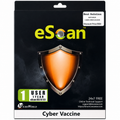 eScan Cyber Vaccine Antivirus | 1 User License | PC Security Software