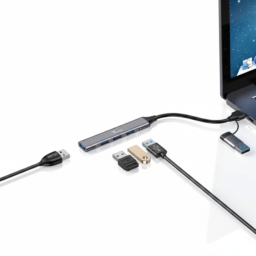 Techie | Type-C USB Hub 4 Port | HUBTC14 | Universal Compatibility
