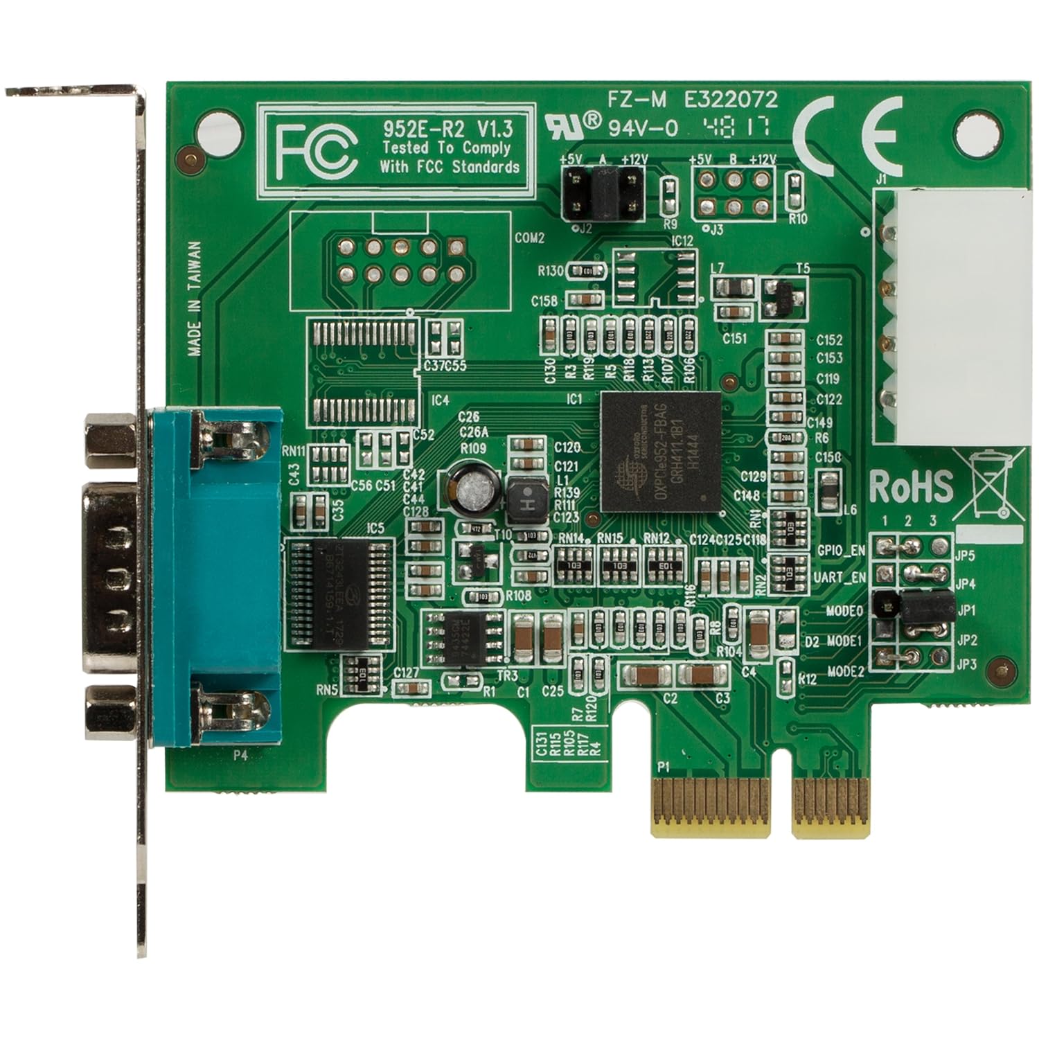 Mini PCI Express Serial Card | RS232 Serial Port Expansion Card | PCIe Serial Interface Adapter