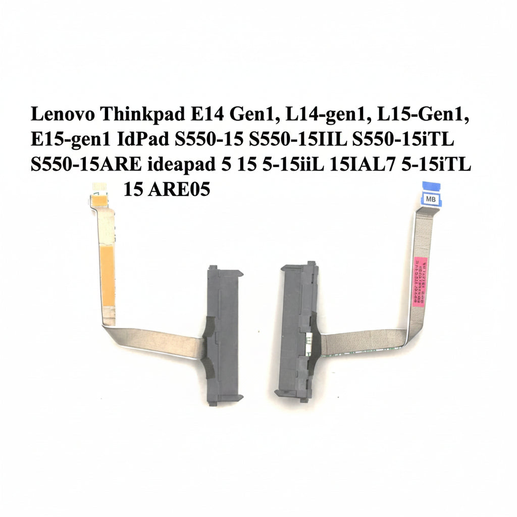 Lenovo Thinkpad E14 Gen1, L14-gen1, L15-Gen1, E15-gen1 IdPad S550-15 computer parts on a white background with text.