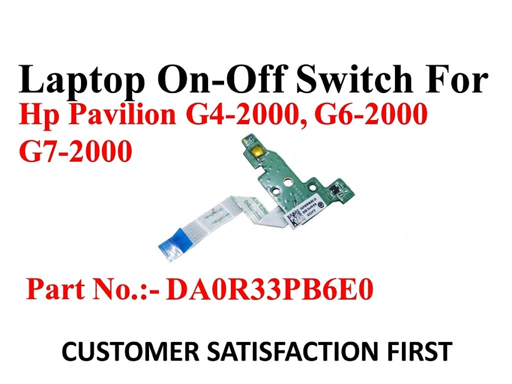 HP | Power Button Board | DA0R33PB6E0 | Pavilion G4-2000 G6-2000 G7-2000