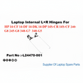 HP | Laptop Hinges (L+R) | L24470-001 | 14-CF 14-DF 14-DK 14-DP 14S-CR 14S-CF 240-G8 245-G8 348-G7 348-G5