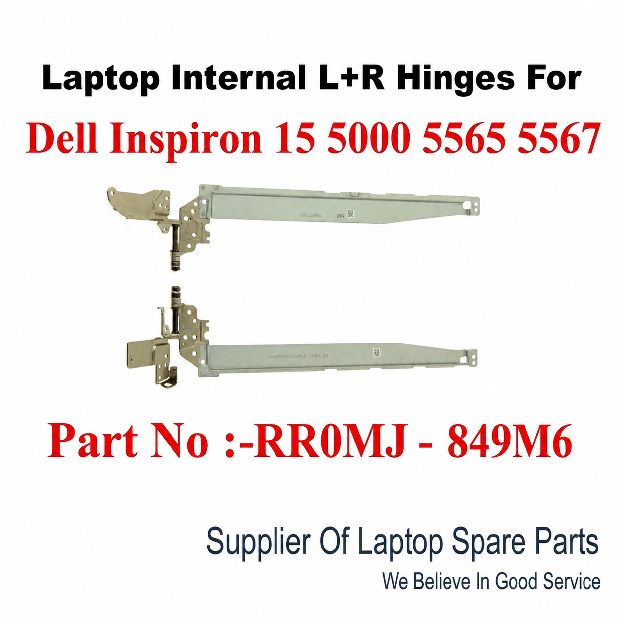 Dell | Laptop Hinges L+R | RROMJ 849M6 | Inspiron 15 5000 5565 5567