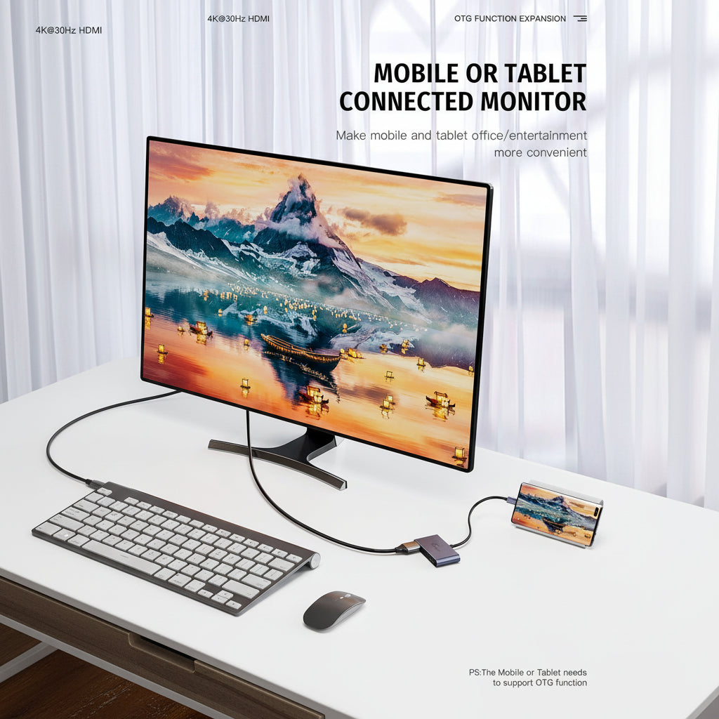 Techie | Type-C to HDMI Converter Slim | COVTC1A | USB-C Devices