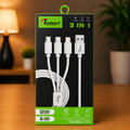 Teslaa | Data Cable | TS CDC-171 | 3 in 1 Fast Charging Cable