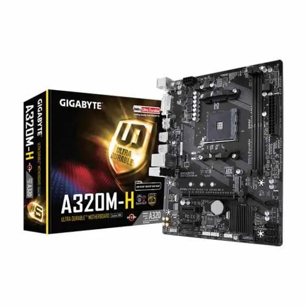 Gigabyte GA-A320M-H AM4 Micro-ATX Motherboard for AMD Ryzen Processors
