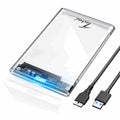 Techie | External HDD SSD Enclosure | USB3.0 Transparent | 2.5 Inch SATA