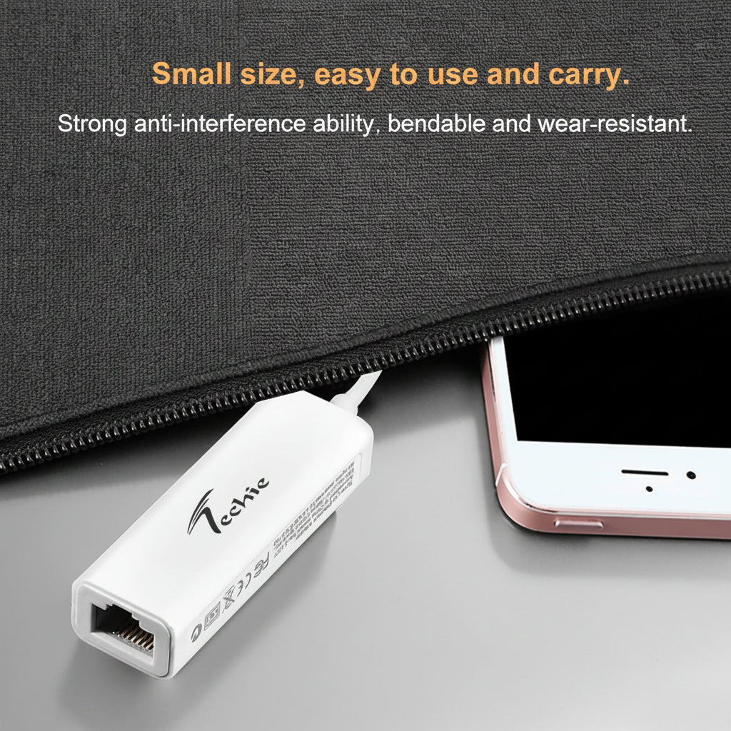 Techie | Type-C to LAN Converter | CONV14 | USB-C Devices