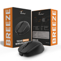 Techie TMWI1 Breeze Wireless Mouse | 2.4GHz USB Optical Mouse for PC & Laptop | Ergonomic Wireless Mouse