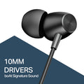 Boat BassHeads 55 Wired Earphones | In-Ear Earphones with Mic | 3.5mm Stereo Bass Earphones