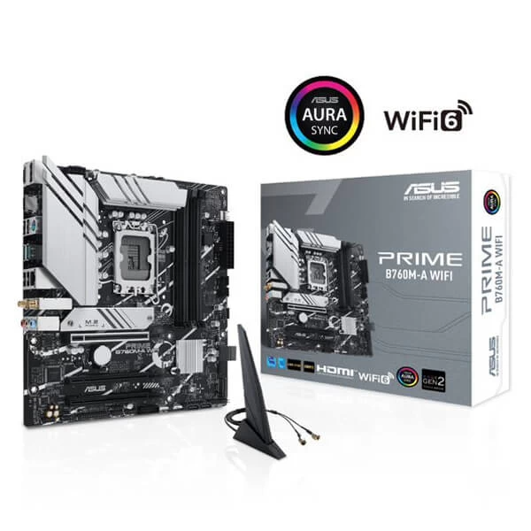 ASUS Prime B760M-A WiFi DDR5 mATX Intel Motherboard (12th/13th/14th Gen)