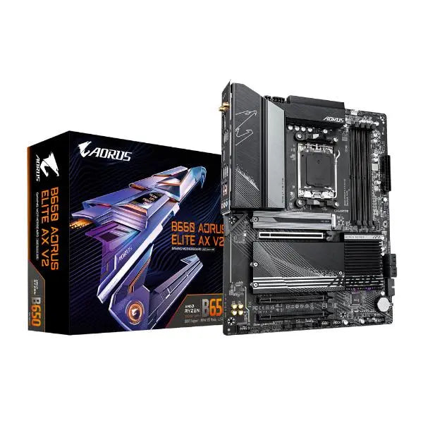 Gigabyte B650 AORUS Elite AX V2 WiFi AM5 ATX AMD Motherboard