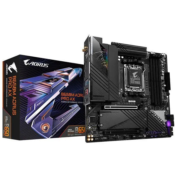 Gigabyte B650M AORUS Pro AX DDR5 AM5 Micro-ATX Motherboard for AMD Ryzen 7000 Series Processors