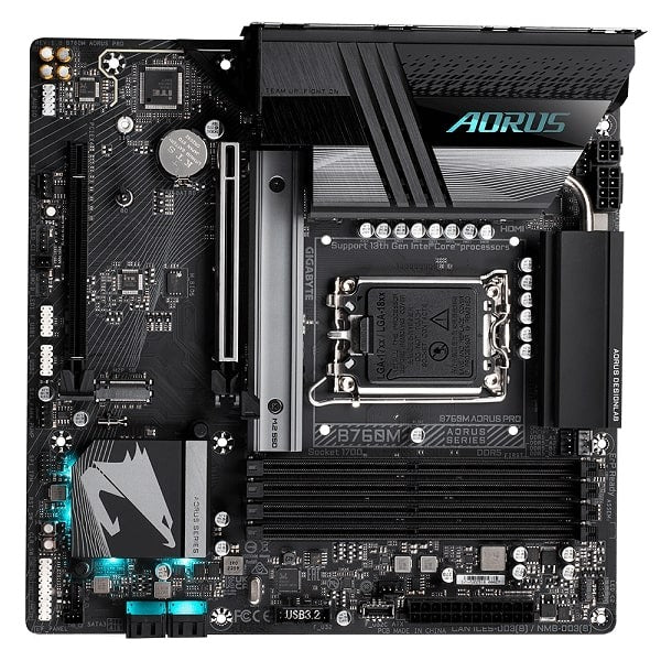 Gigabyte B760M AORUS PRO DDR5 Motherboard (LGA1700, Intel 12th/13th/14th Gen, mATX)