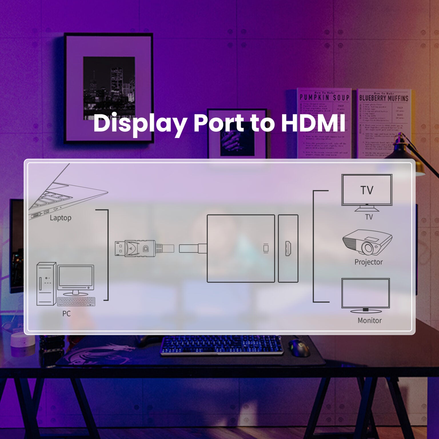 DisplayPort to VGA Converter | NA | Universal Compatibility