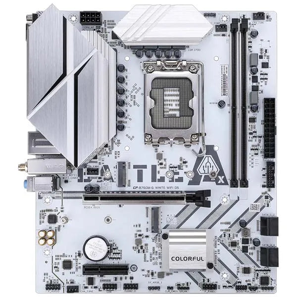 Colorful Battle-AX B760M-G White WiFi DDR5 mATX Gaming Motherboard