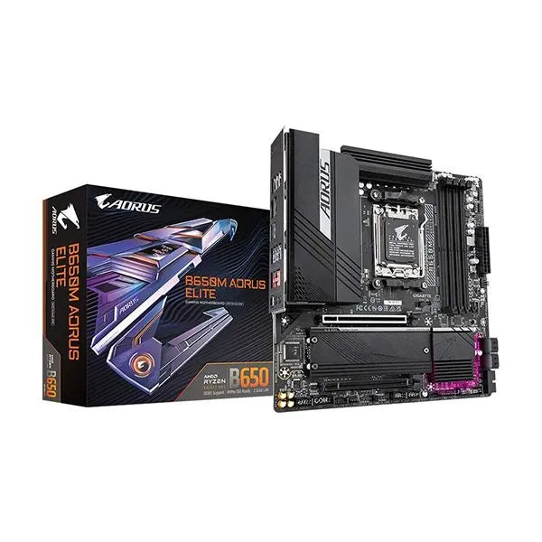 Gigabyte B650M AORUS Elite DDR5 AM5 Micro-ATX Motherboard for AMD Ryzen 7000 Series