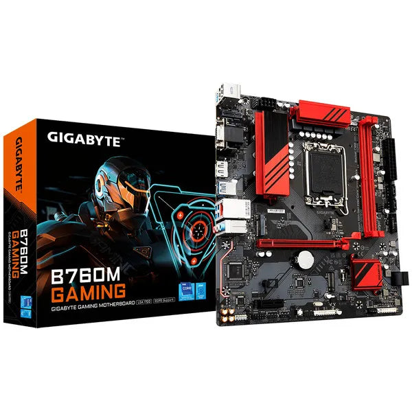 Gigabyte B760M Gaming DDR5 mATX Motherboard (Intel 12th–14th Gen, LGA1700)