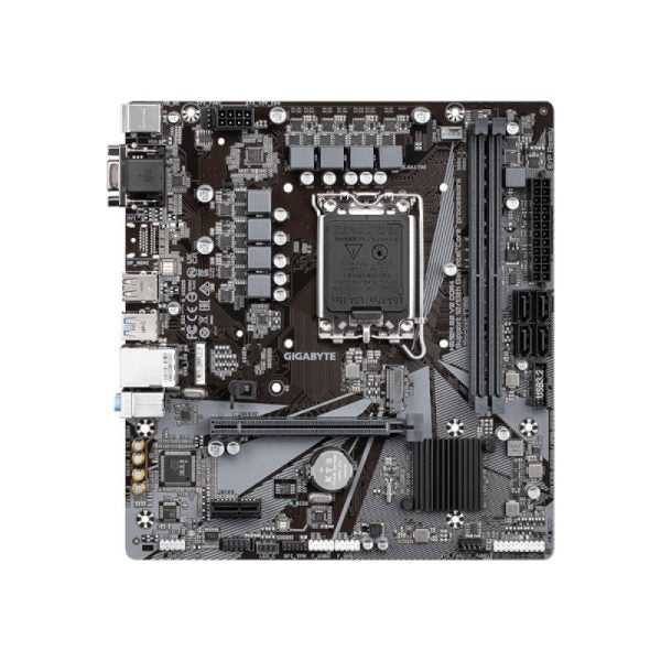 GIGABYTE H610M S2 V2 DDR4 (Rev.1.0) Intel Motherboard – LGA1700, DDR4 Support, Micro-ATX, PCIe 4.0, NVMe M.2, Supports Intel 12th / 13th / 14th Gen Processors