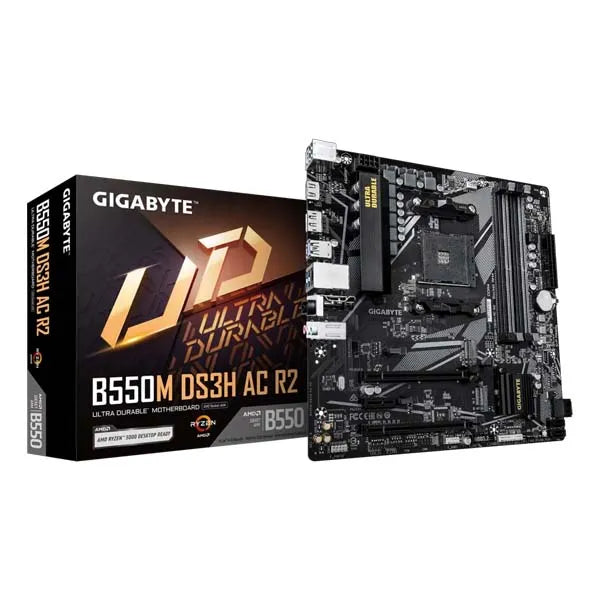 Gigabyte B550M DS3H AC R2 DDR4 mATX Motherboard