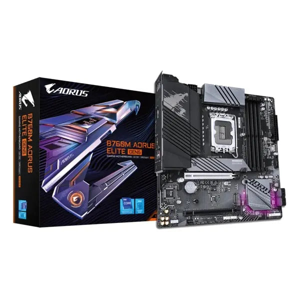 Gigabyte B760M AORUS Elite Gen5 LGA1700 Gaming Motherboard