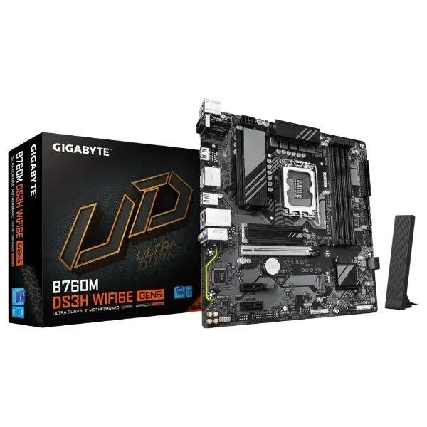 Gigabyte B760M DS3H WiFi 6E Gen5 mATX Motherboard