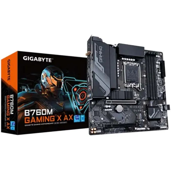 Gigabyte B760M Gaming X AX LGA1700 Micro-ATX Motherboard (12th, 13th & 14th Gen Intel CPU Support)