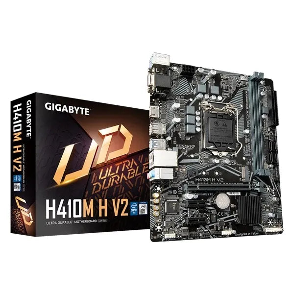 Gigabyte H410M-H V2 Motherboard (LGA1200, Intel 10th Gen, mATX, DDR4)