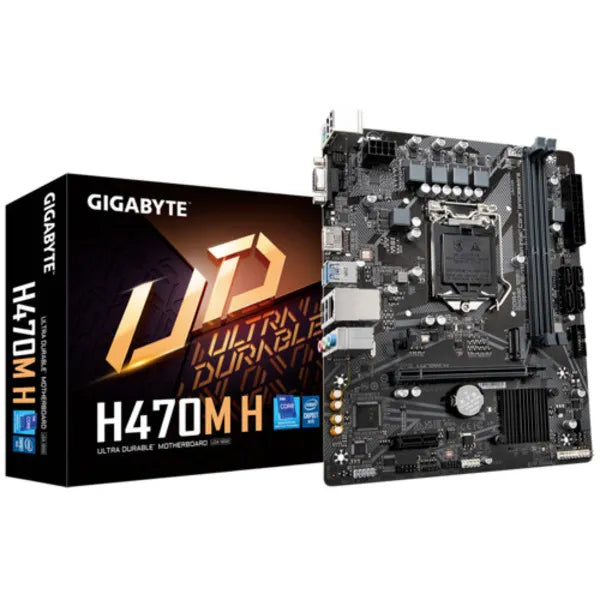Gigabyte H470M H Motherboard (LGA1200, Intel 10th Gen, mATX, DDR4)