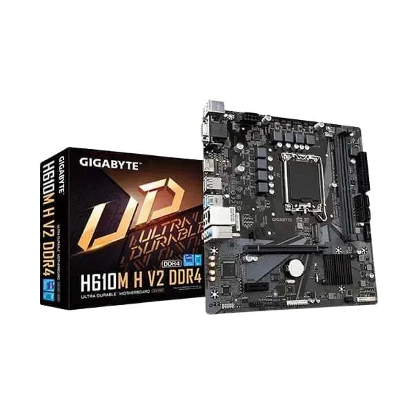 Gigabyte H610M H V2 LGA1700 Micro-ATX DDR5 Motherboard (12th, 13th & 14th Gen Intel CPU Support)