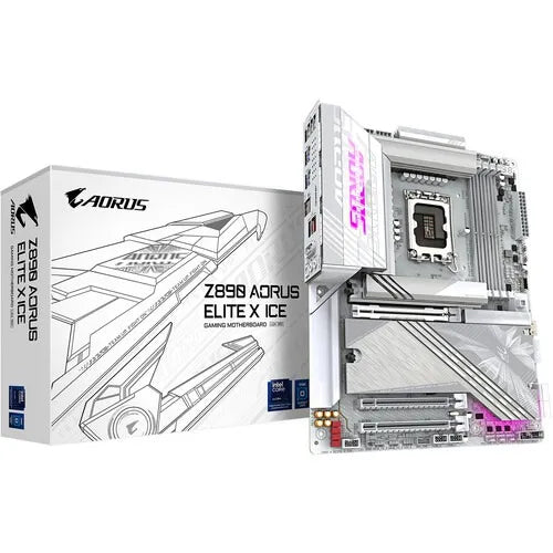 Gigabyte Z890 AORUS Elite X ICE White ATX Motherboard